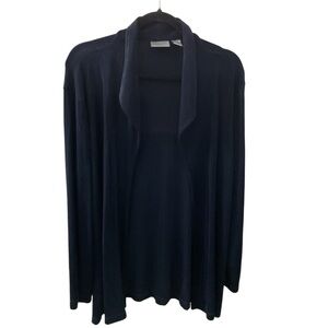Chico's (3/XL) Elegant Midnight Blue Cardigan P:23-27” L:31”